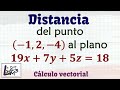 Distancia de un punto a un plano | La Prof Lina M3