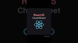 Reactjs Cheatsheet . Save it for later #webdevelopment #reactjs #frontenddevelopment #javascript