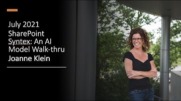 SharePoint Syntex with Joanne Klein