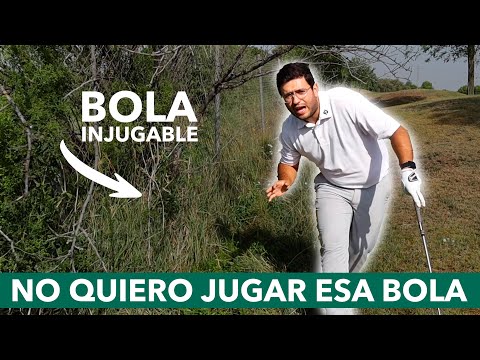 Todo sobre la BOLA INJUGABLE en GOLF | Regla completa para torneos