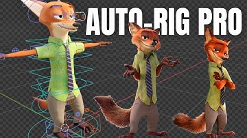 Auto-Rig Pro Blender Tutorial : Rig Nick Wilde Zootopia : Full Character Rigging in Blender 3D