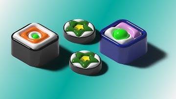 How to Create 3D Sushi In Adobe Illustrator 2022 [Timelapse]