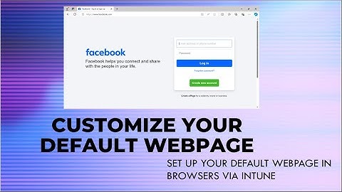 How to setup default webpage in browsers via Intune #windows #intune #tutorial #m365