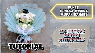 DIY‼️BUKET BONEKA WISUDA #buketmurahmeriah #MUDAHBANGET #BELAJARBUKET #REKOMENDASI #WARDANABUKET