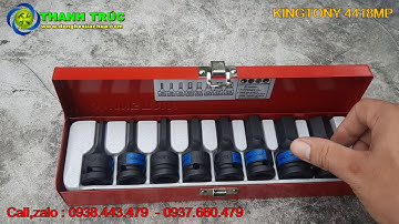 Bộ tuýp đầu lục giác đen Kingtony 4418MP 8 cái H5-H19