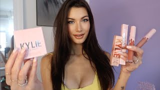 ASMR Whispered Makeup Application | Kylie Cosmetics Review screenshot 4