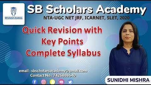 Complete Quick Revision Paper 2 Home Science|| NET JRF HOME SCIENCE 2020|| SB Scholars Academy