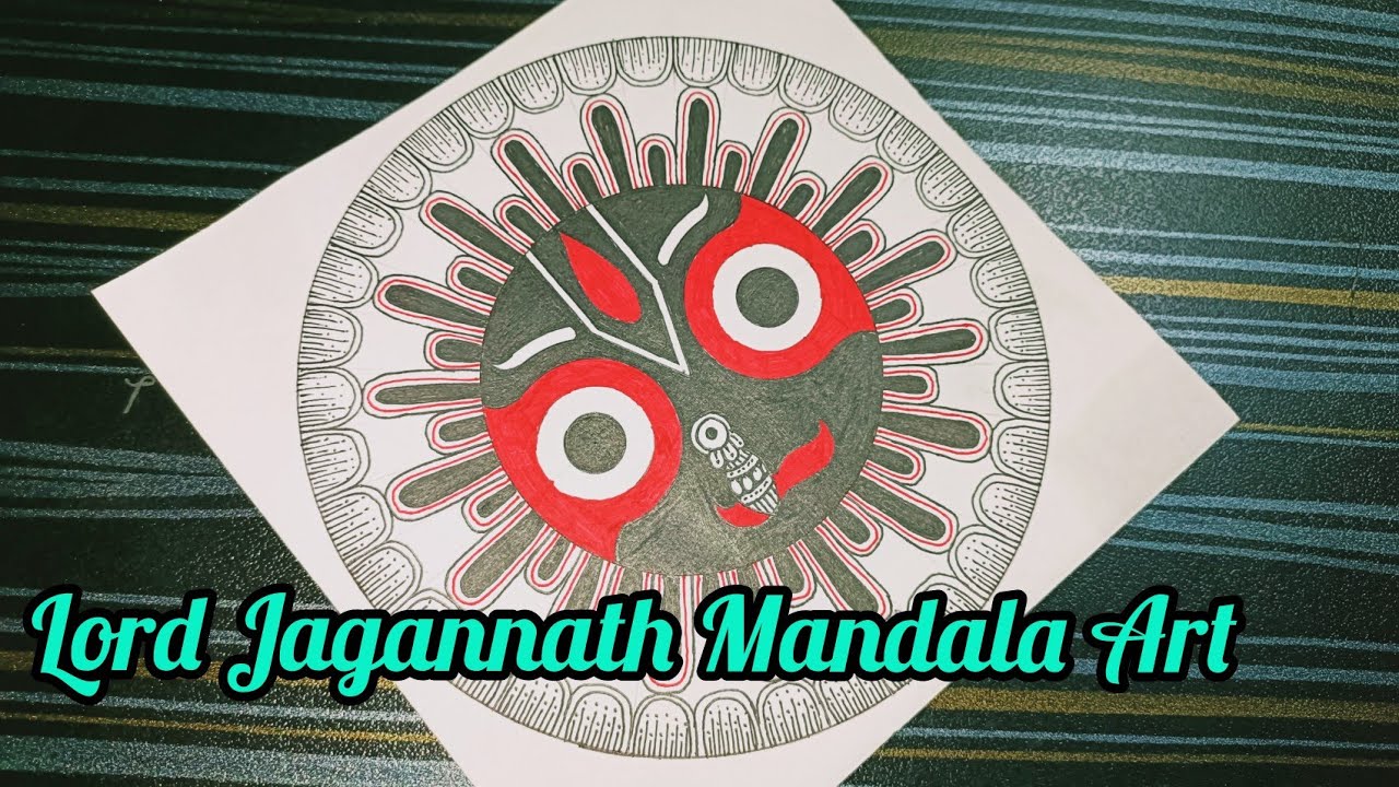 Lord Jagannath Mandala Art How to draw Mandala Art for Beginners 