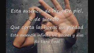 Video thumbnail of "David Bisbal Esta ausencia letra"