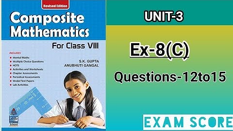 composite mathematics class-8 || percentage and it