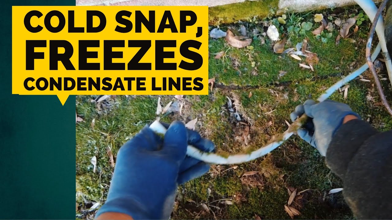 90% gas furnace troubleshooting condensate lines freezing cold snap leaves Customer in the cold