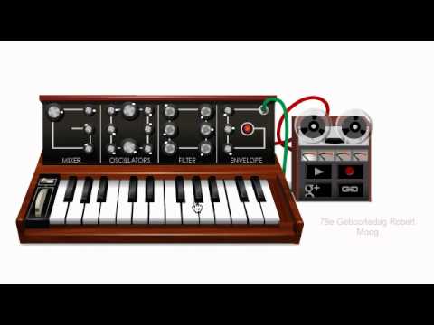 Web Audio Robert Moog Tribute
