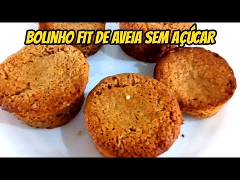 Bolinho fit de aveia sem açúcar (receita fácil)