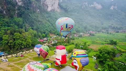 Khinh khí cầu bay tại huyện Lâm Bình - tỉnh Tuyên Quang 2023