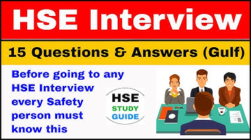 HSE Officer Interview Questions And Answers | Safety Officer Interview Questions For Fresher