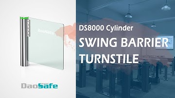 Daosafe Swing Turnstile Gate DS8000 Using Video