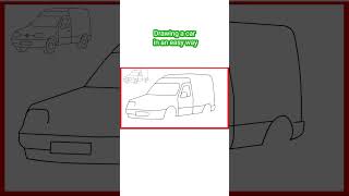 🚗 How To Draw a Renault express | Easy Car Drawing Step by Step