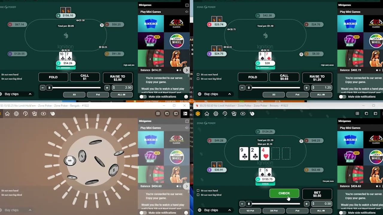 How To Play Pocket Pairs (Four Table Ignition Poker)