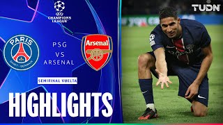 HIGHLIGHTS - PSG vs Arsenal | UEFA Champions League - Semis-Vuelta 2025 | TUDN