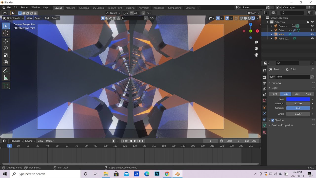 Blender 2.92 Chinese tutorial : Sci fi another project animation. 科幻电影 ...