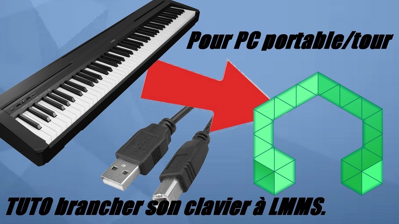 TUTO BRANCHER SON CLAVIER/PIANO A SON PC POUR LMMS - YouTube