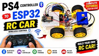 PS4 Controller RC Car with ESP32 | Wireless Robot Car Tutorial