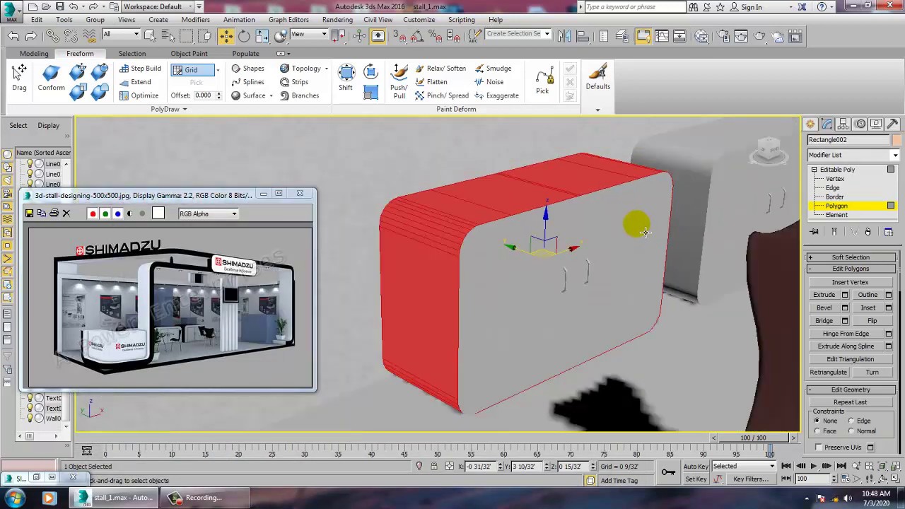 Tutorial on Modeling Texturing and Lighting a 3D Stall in 3dsmax using ...