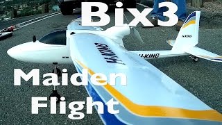 7demo7's Bix3 Maiden Flight with Flaps and Ailerons overview