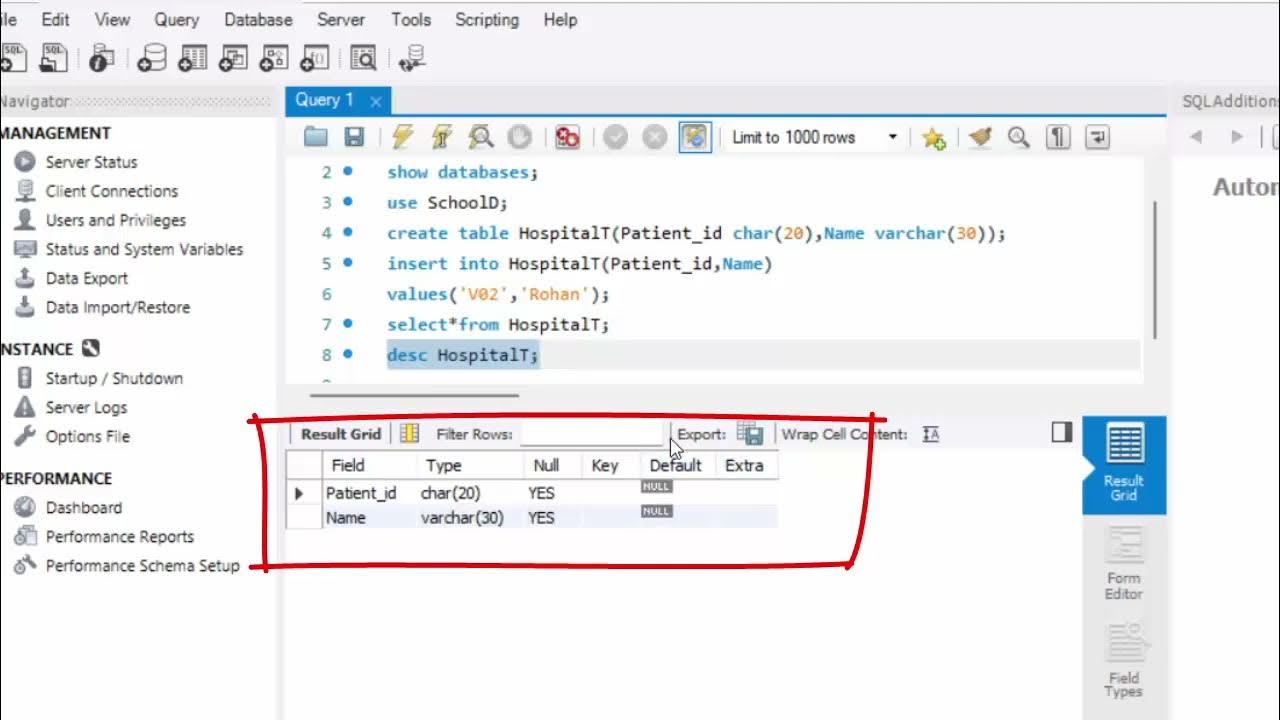 How to add primary key field in MYSQL || MYSQL commnads || primary key ...