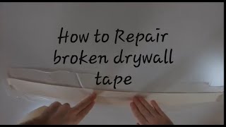 Cracked Drywall Tape Repair