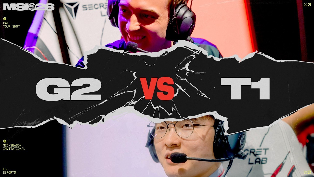 G2 vs T1 | MSI 2026 | Bracket Stage | Game 01 | G2 Esports vs T1