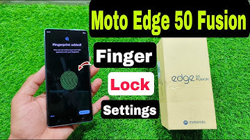 how to set fingerprint lock in moto edge 50 fusion | moto edge 50 fusion fingerprint lock kaise set