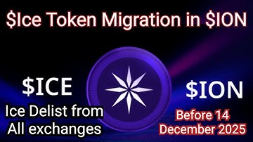 Ice migration ion wallet || Ice token transfer in ion wallet || ice Delist || ice new update