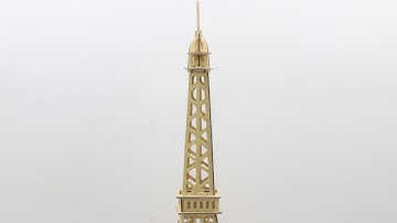 DIY Miniature Eiffel Tower ~ Woodcraft Construction Kit