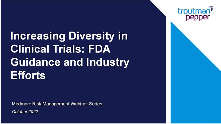 Increasing Diversity In Clinical Trials   Fda Guid...