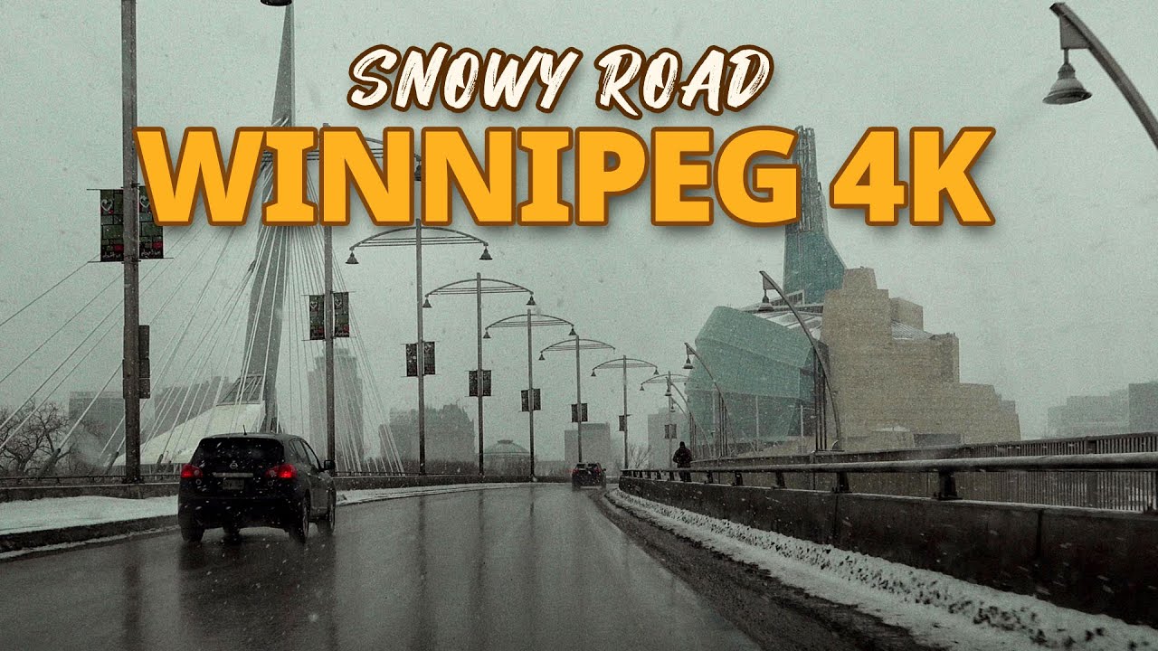 Winnipeg 4K Snowy Road in March Manitoba, Canada YouTube
