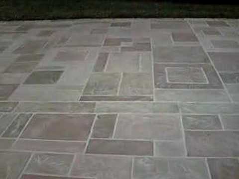 Decorative Concrete Stamped Concrete Resurfacing Art Work Youtube