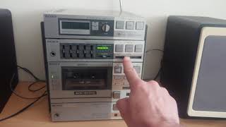 Sony FH-7 Compact Hi-Density Component System Radio/Tape Demo