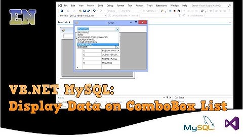 VB NET MySQL: ComboBox Data Binding