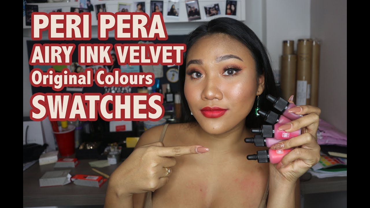 Peripera Airy Ink Velvet Swatches On Medium Dark Skin Youtube Peripera Airy Ink Velvet Swatches On Medium Dark Skin Youtube