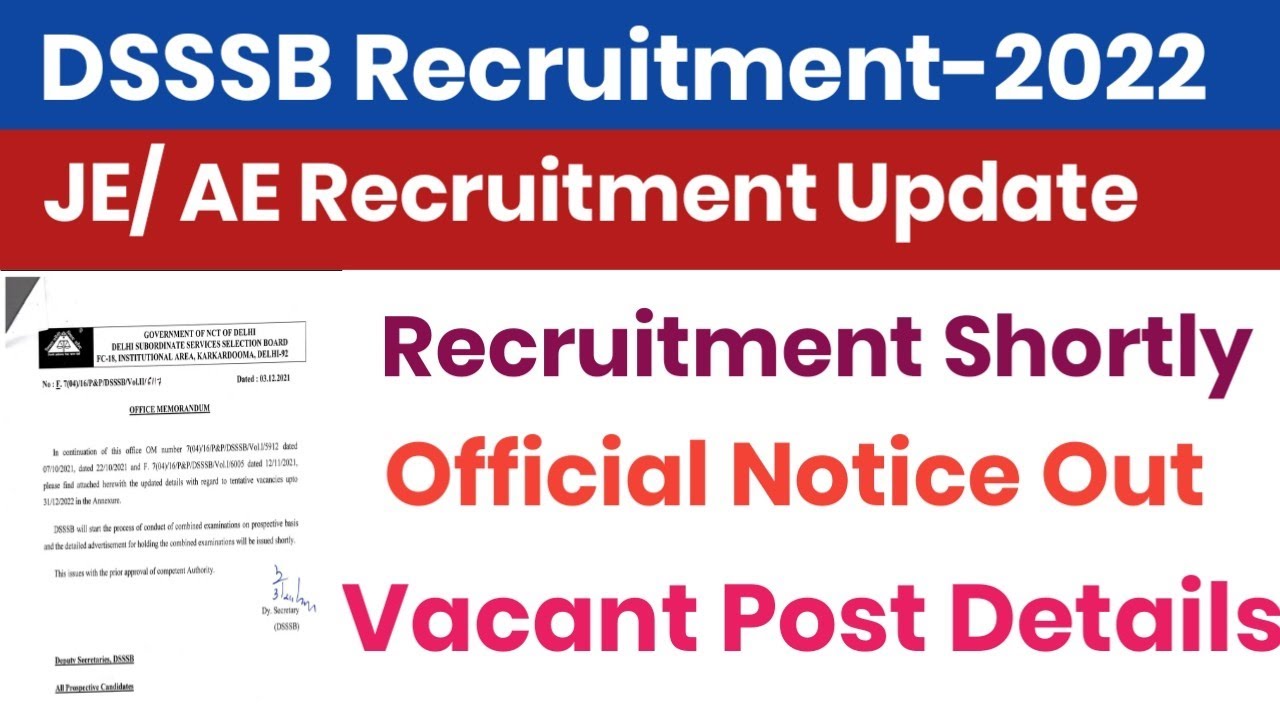 dsssb-je-ae-official-update-dsssb-junior-engineer-recruitment-shortly