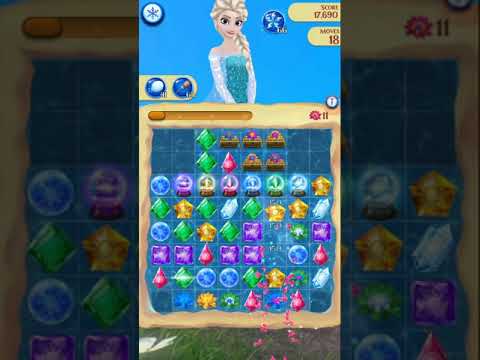 Disney Frozen Free Fall Endless map level #2726 (without using items)