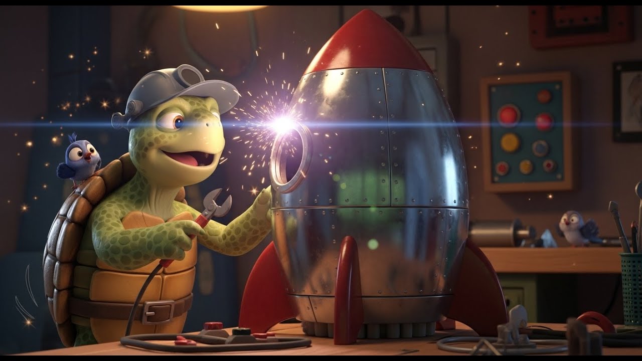 Tommy Turtle and the Rocket Ride | Fun Animated Nursery Rhyme for Toddlers 🐢