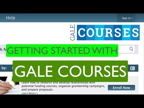 Getting Started with Gale Courses - Deerfield Library eTutor