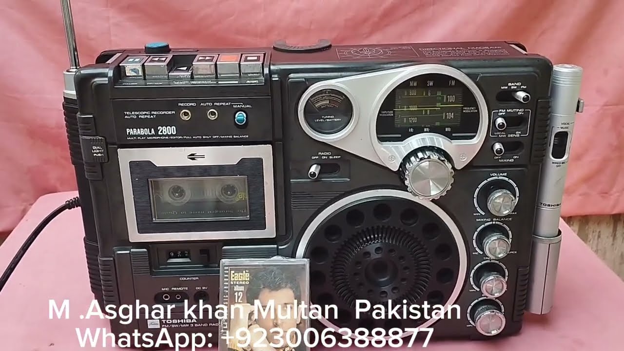 Tape recorder Toshiba RT 2800 Made in Japan - YouTube