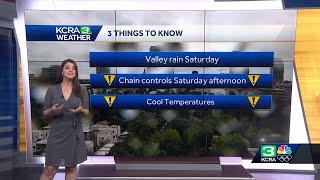 Northern California Forecast | Rain begins falling on Saturday morning