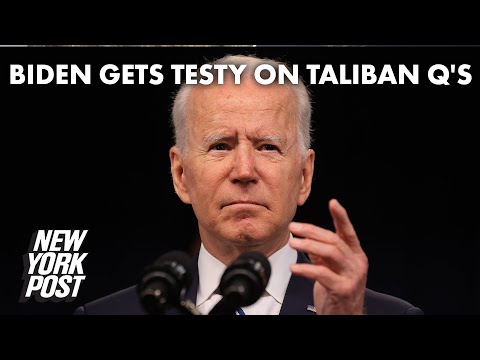 Biden cuts off Afghanistan questions to ‘talk about happy things’ | New York Post