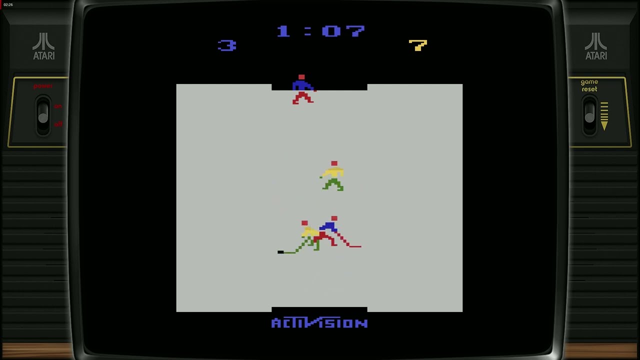 Eishockey Fieber (Atari 2600) Gameplay | Retro Ice Hockey Action on Classic Atari