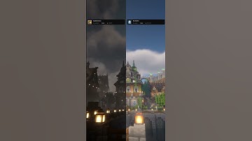 Which shaders Spooklementary or BSL Shaders? #minecraft #shaders #shorts #gaming #visual #shader