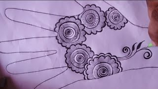 New floral mehandi design|| Floral mehandi Art|| Athira's Mehandi Art||